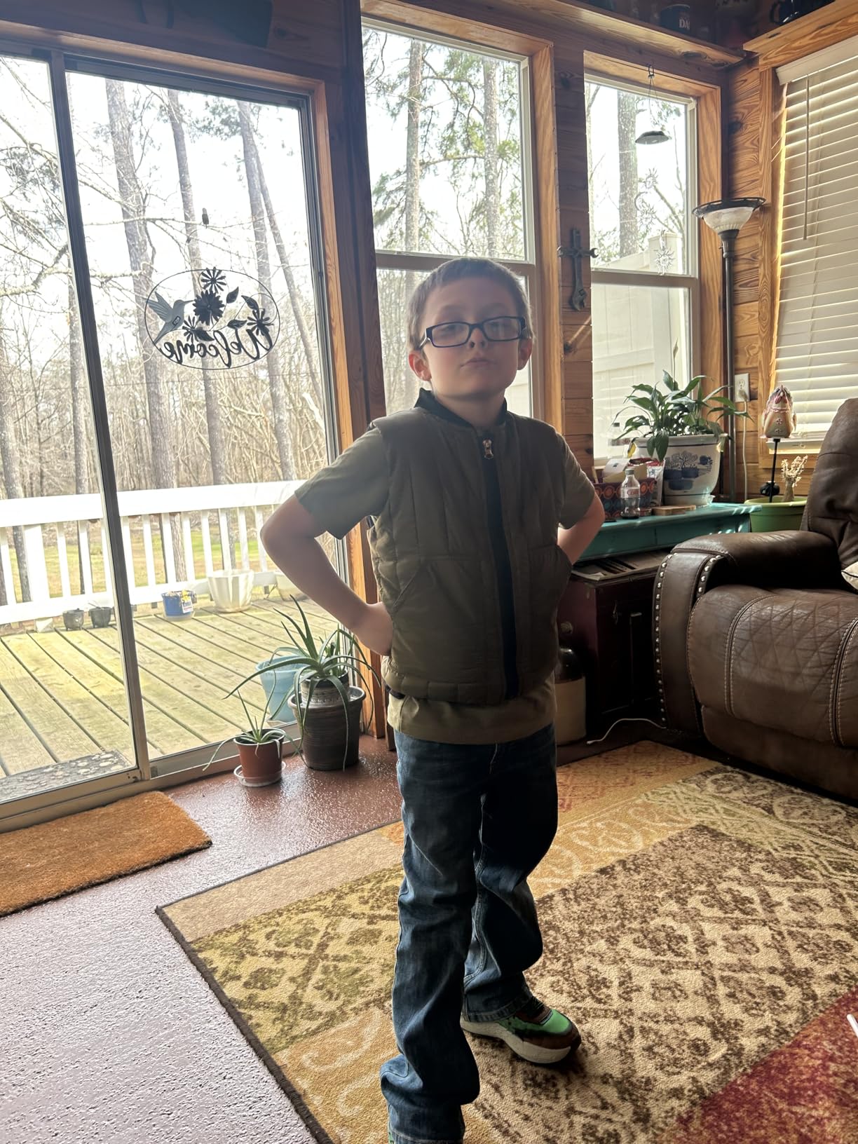 Weighted Vest for Kids - Adjustable Compression Vest With Four Removable Weights Included - Zipper and Pockets Design customer photo 1