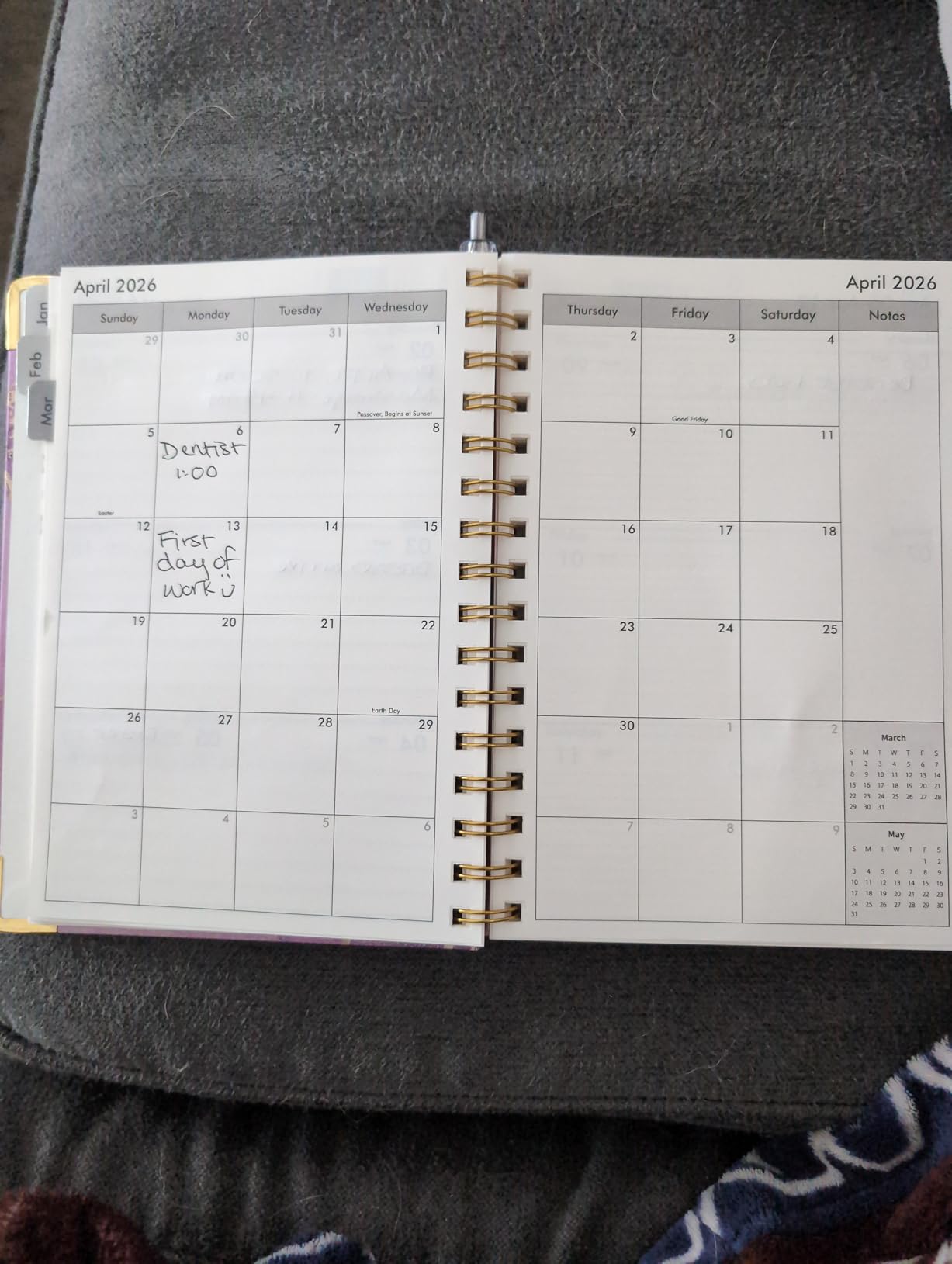 PAPERAGE Academic Planner, Weekly & Monthly Planner & Calendar, 12-Months, July 2026 - June 2027, (7