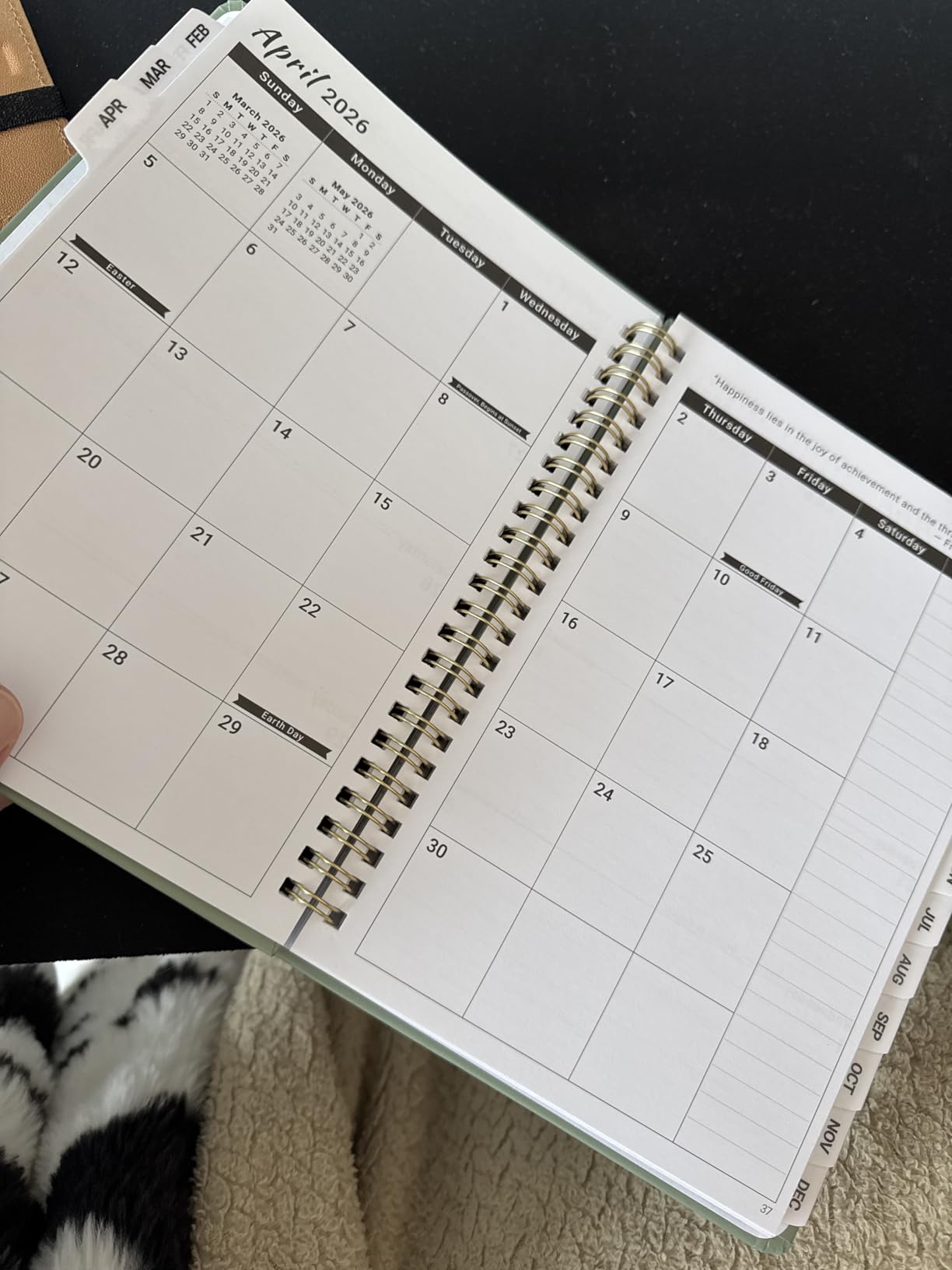 Academic Planner 2026-2027, Weekly and Monthly Calendar Planner Book, July 2026 - June 2027, Hardcover Organizer with Tabs, Perfect for Teachers, Students, Women & Men, A5 (6.4