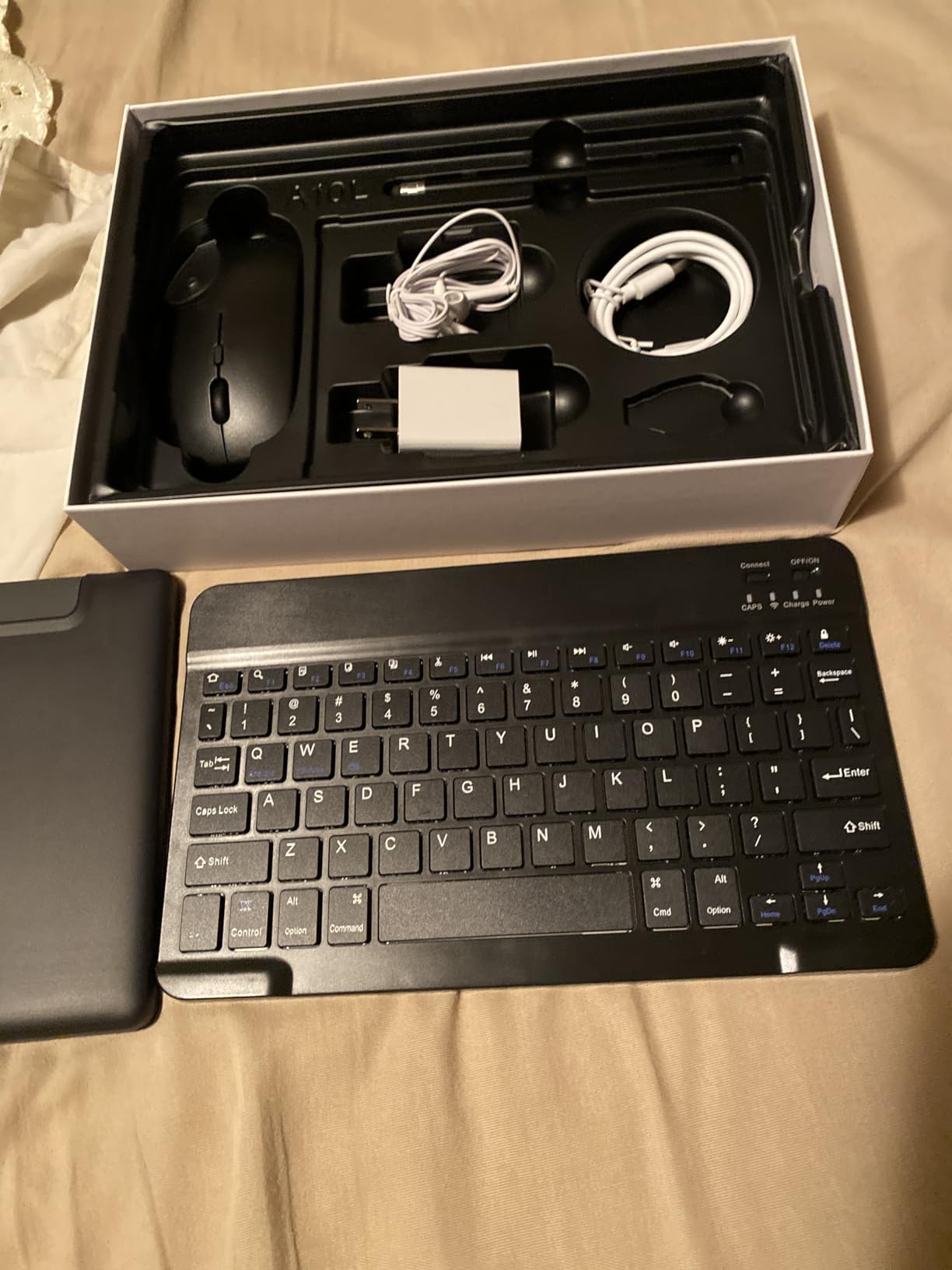 Jeazans Android 16 Tablet 10.1 Inch, 2-in-1 Tablet Bundle with Keyboard, Wireless Mouse, Stylus, Leather Case, Dual Camera, 64GB Storage+1TB Expansion, Portable Laptop for Students & Business customer photo 1