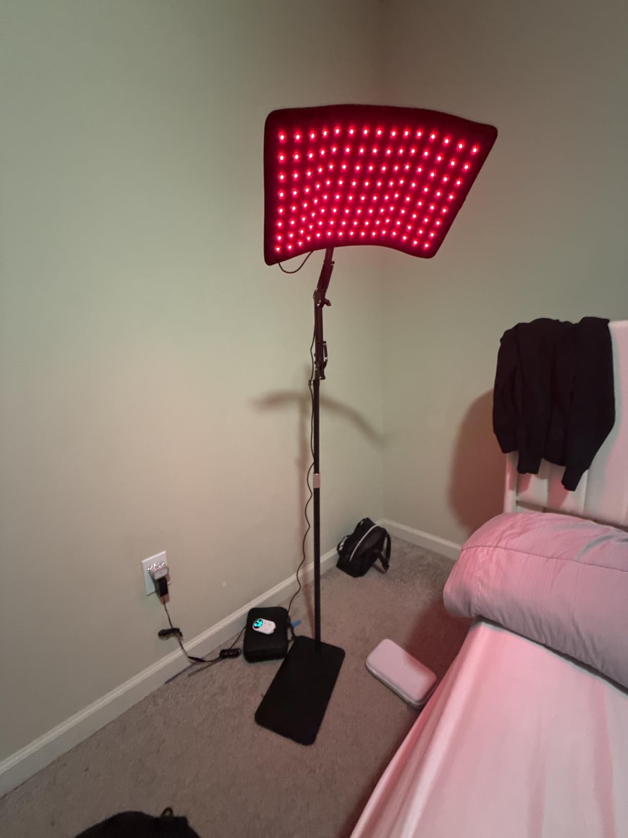 INTEO Red Light Therapy for Body and Face, 2-in-1 Red Light Therapy with Detachable, Infrared Light Therapy Lamp 660nm 850nm for Body at Home with Protective Glasses Elastic Strap, 46.5in Height customer photo 2