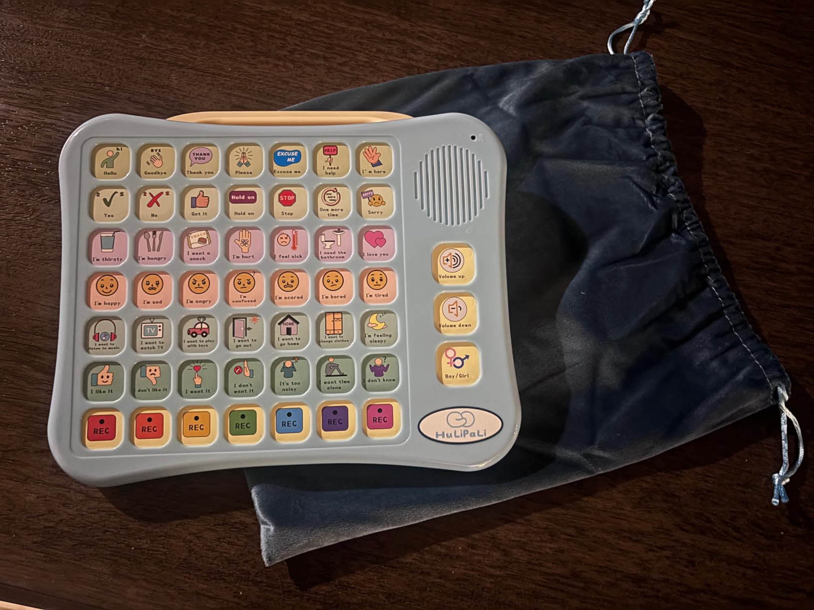 AAC Device for Autism Speech Therapy & Nonverbal Kids - 2-in-1 Portable Desktop Communication Tool with Boy/Girl Voices, 42 Preset Buttons, 7 Recordable Buttons & Adjustable Volume customer photo 1