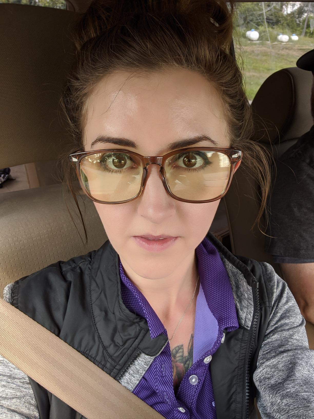 TIJN Premuim Blue Light Blocking Glasses for Women Men Square Frame Nerd Eyeglasses Anti Blue Ray Computer Screen Glasses customer photo 2