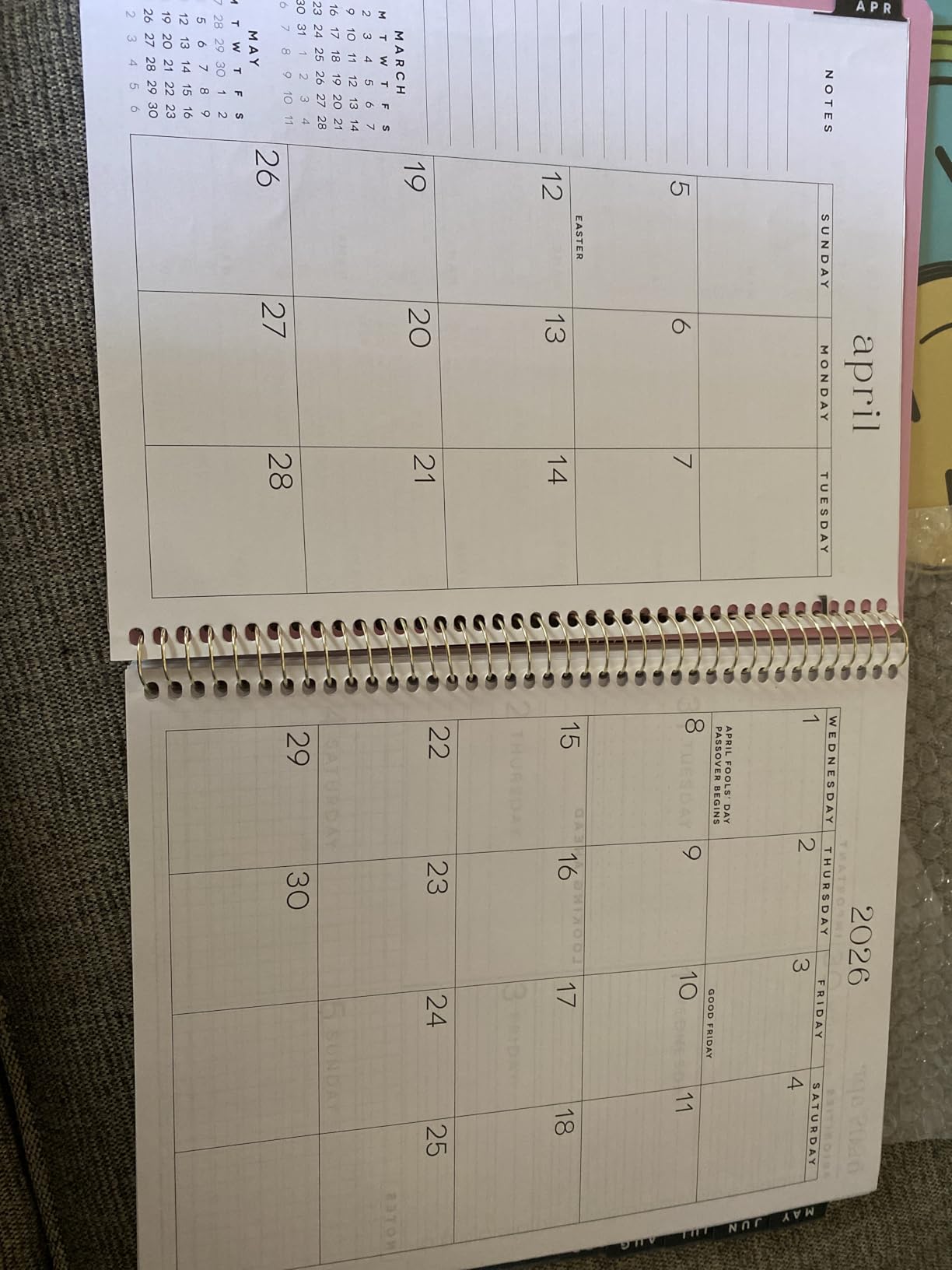 GO BIG Large-Print Planner April 2026-June 2027, 15-Month Twin-Loop-Bound Agenda Planner, Big Size, 8.5