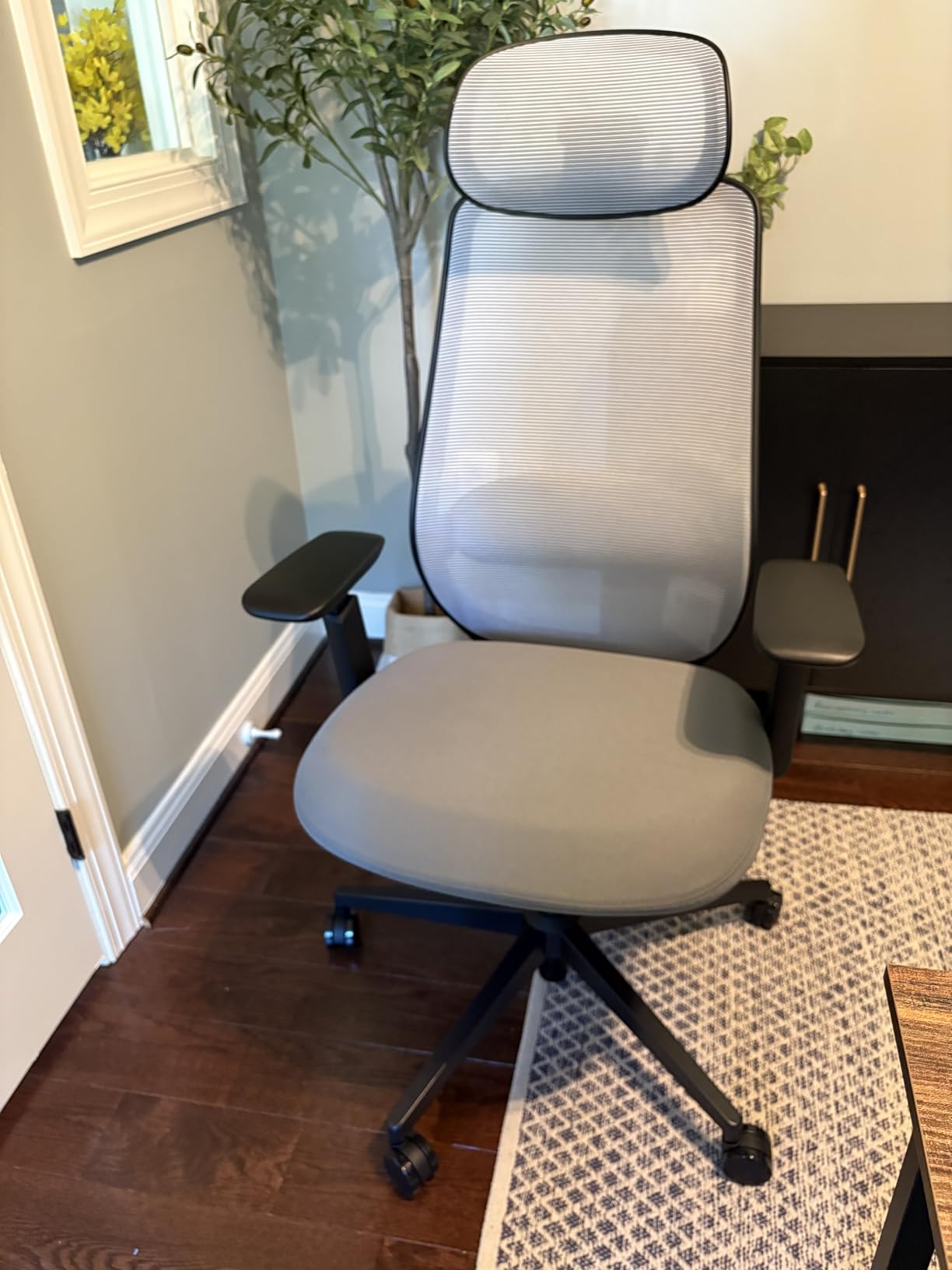 ProtoArc EC200 Ergonomic Office Chair, High-Back Mesh with Lumbar Support & Adjustable Seat Depth, Home Office Ergo Desk Chair Long-Hours Sitting for Remote Workers, Programmers - Grey customer photo 1