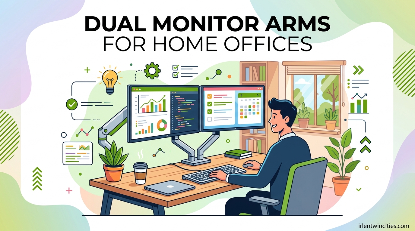 Dual Monitor Arms for Home Offices