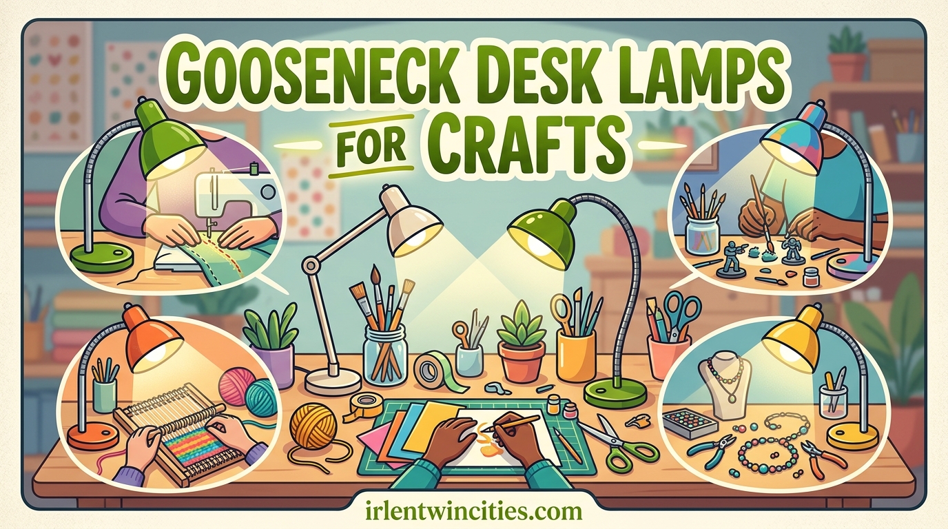 Gooseneck Desk Lamps for Crafts