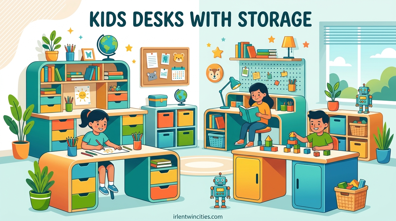 Kids Desks with Storage