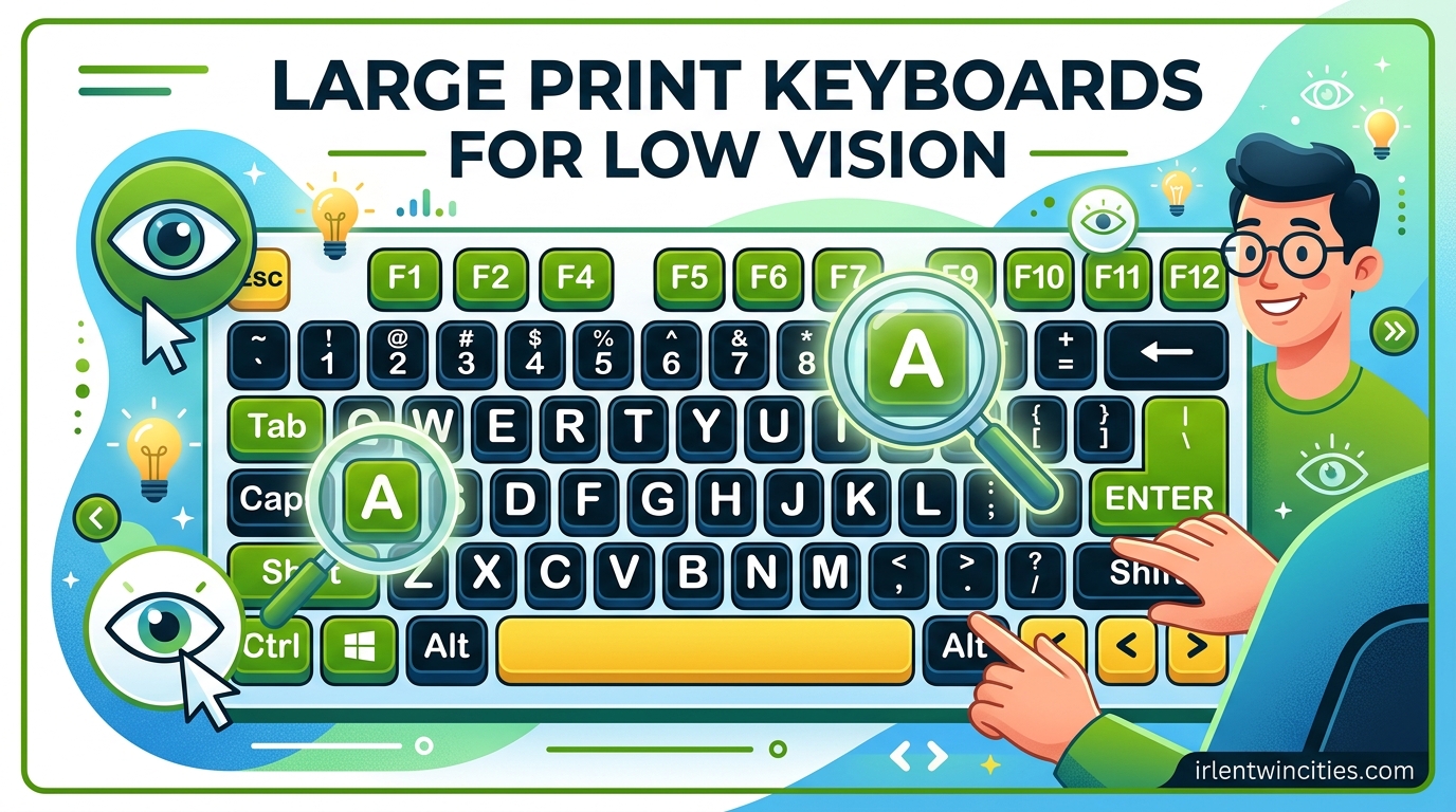 Large Print Keyboards for Low Vision