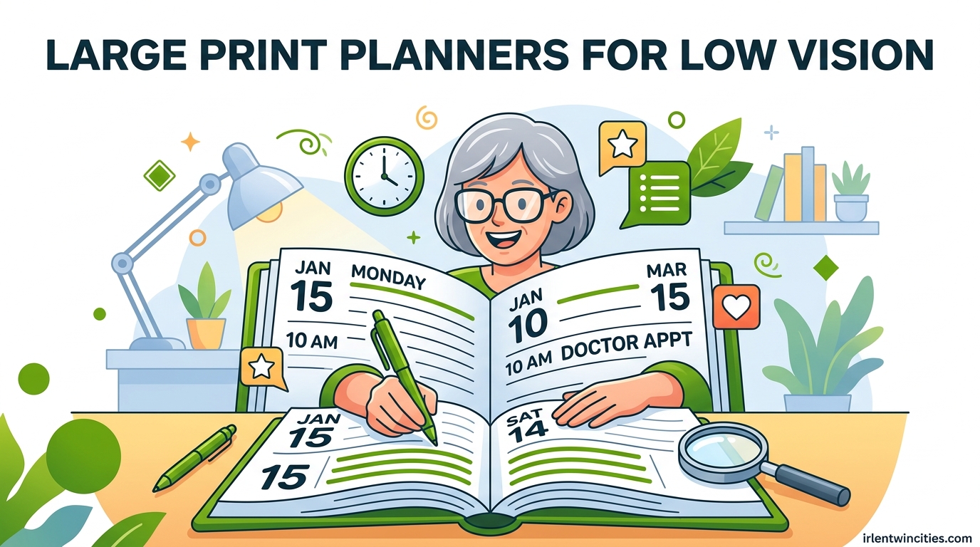 Large Print Planners for Low Vision