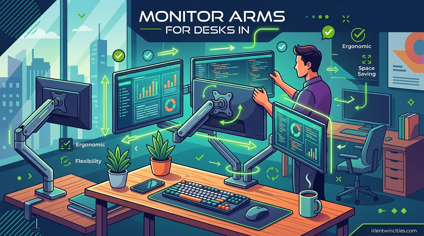 Monitor Arms for Desks in