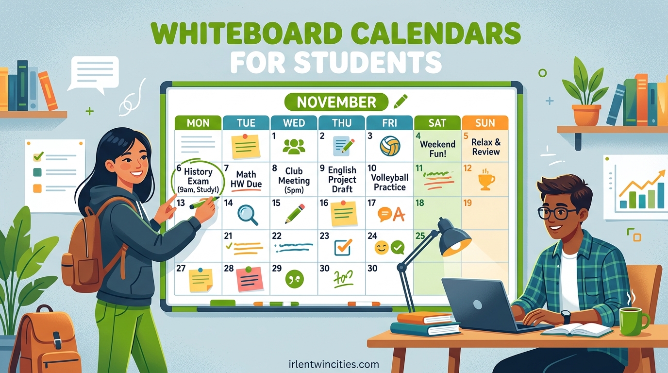 Whiteboard Calendars for Students