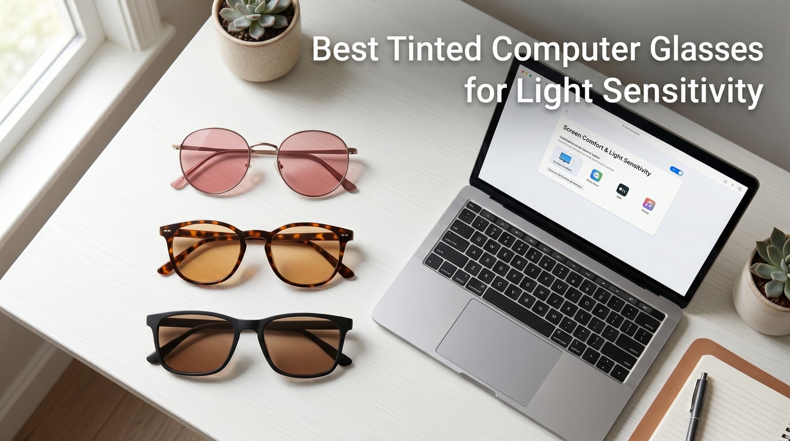 best tinted computer glasses for light sensitivity