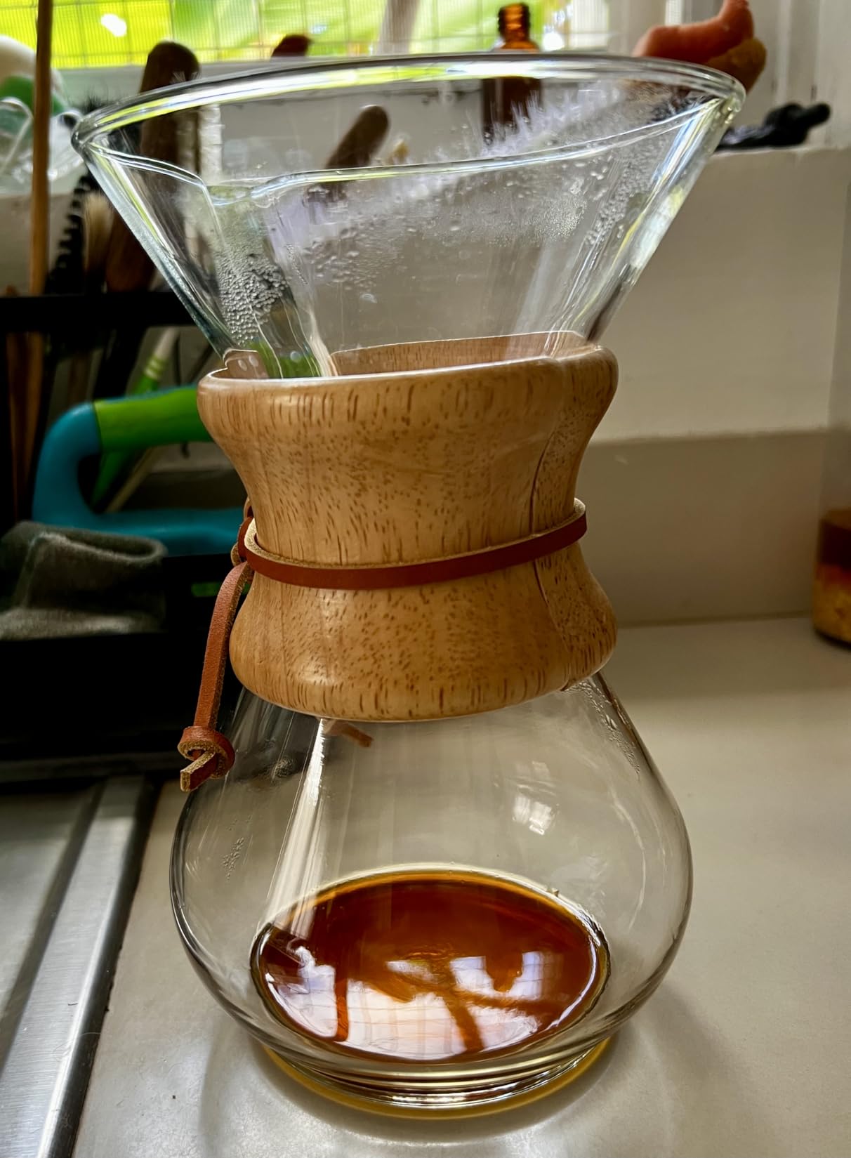 Chemex Pour-Over Glass Coffeemaker - Classic Series - 6-Cup customer photo 2