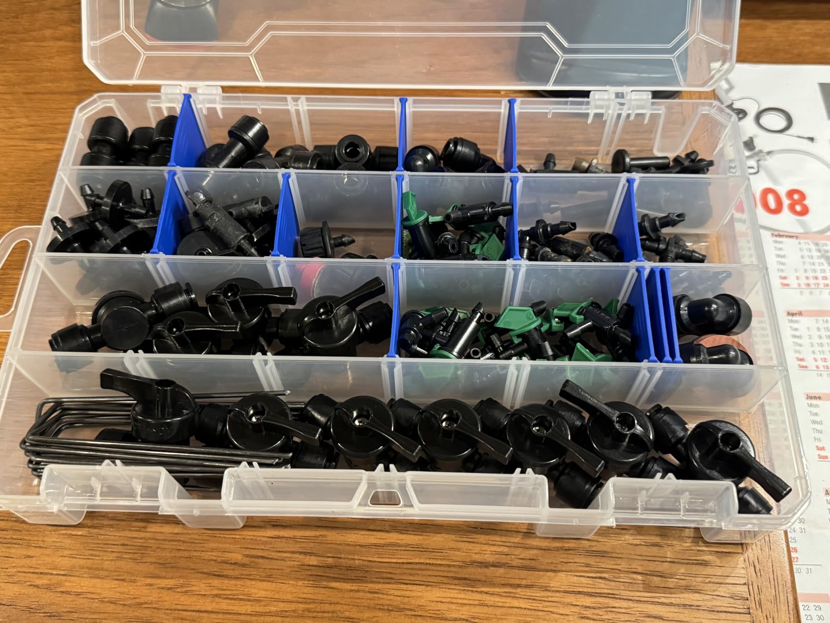 Flambeau Outdoors 5007 Tuff Tainer Fishing Tackle Box with Zerust Anti-Rust Dividers - Includes 18 Dividers, 36 Compartments, Clear Fishing Lure Organizer - 14.25