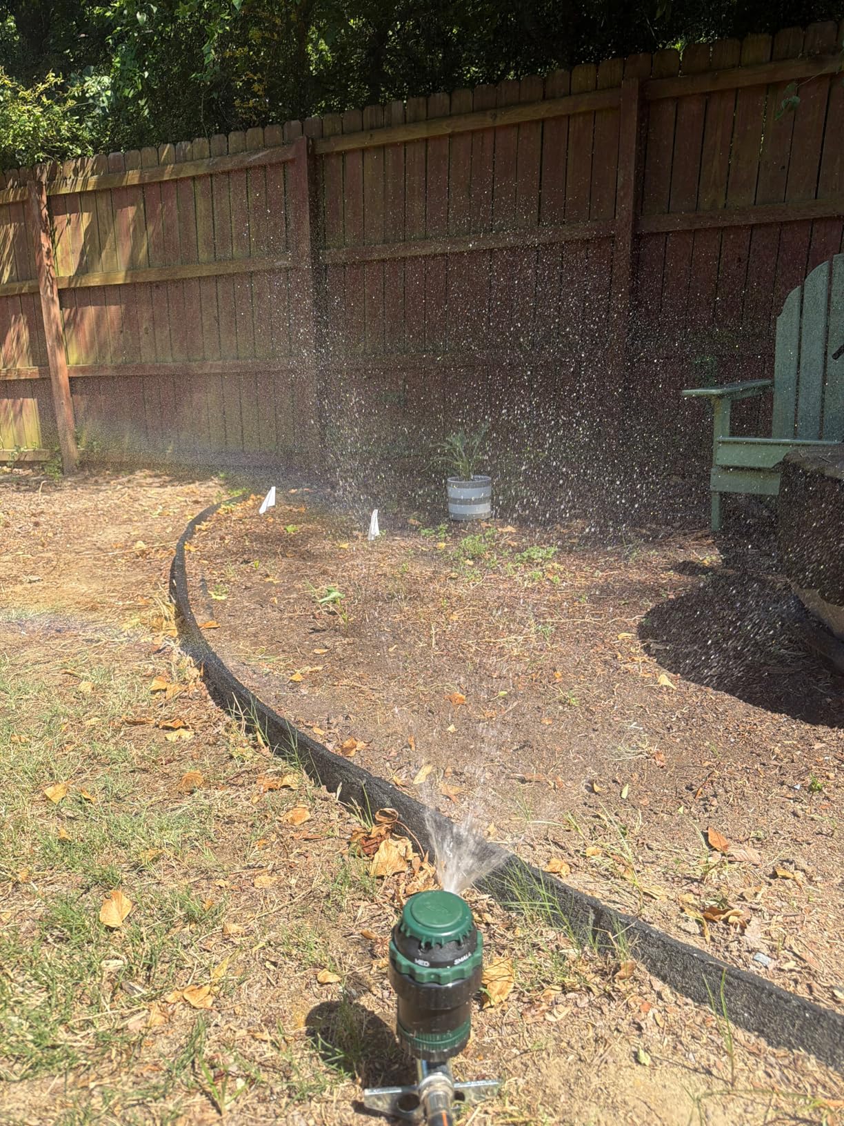 Orbit H2O-Six Gear-Drive Sprinkler on Metal T-Spike - Customizable Lawn Watering Coverage - Multi-Pattern Rotating Head with Adjustable Spray Range customer photo 1