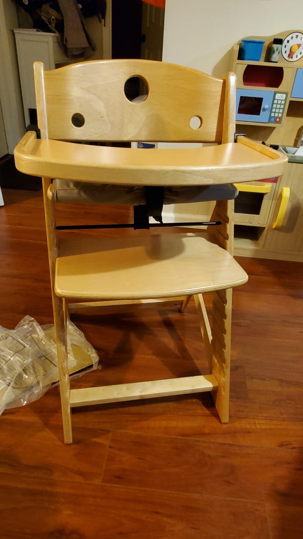 Keekaroo Height Right High Chair with Tray, Natural customer photo 1