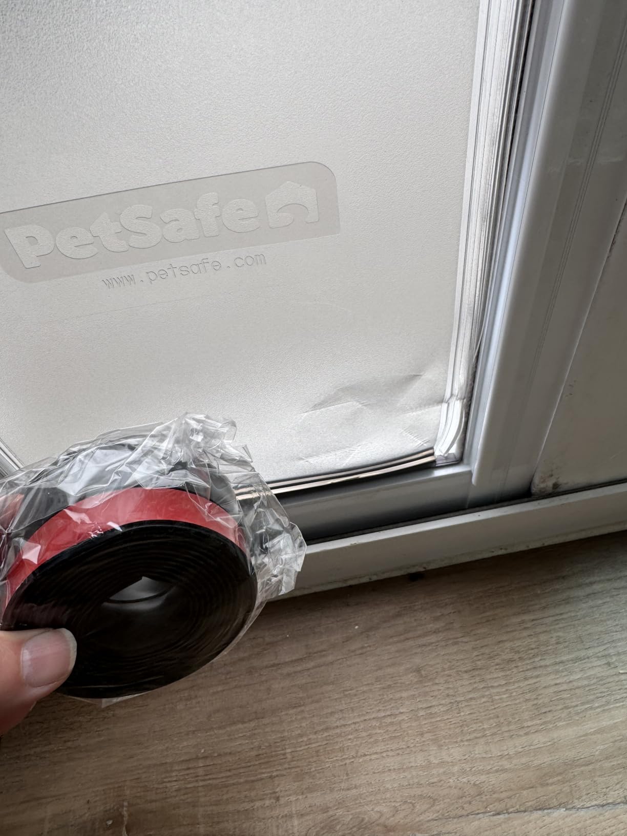 PetSafe Sliding Glass Pet Door - No-Cut DIY Install Doggy Door for Renters - Aluminum Frame - Adjustable Height 75 7/8