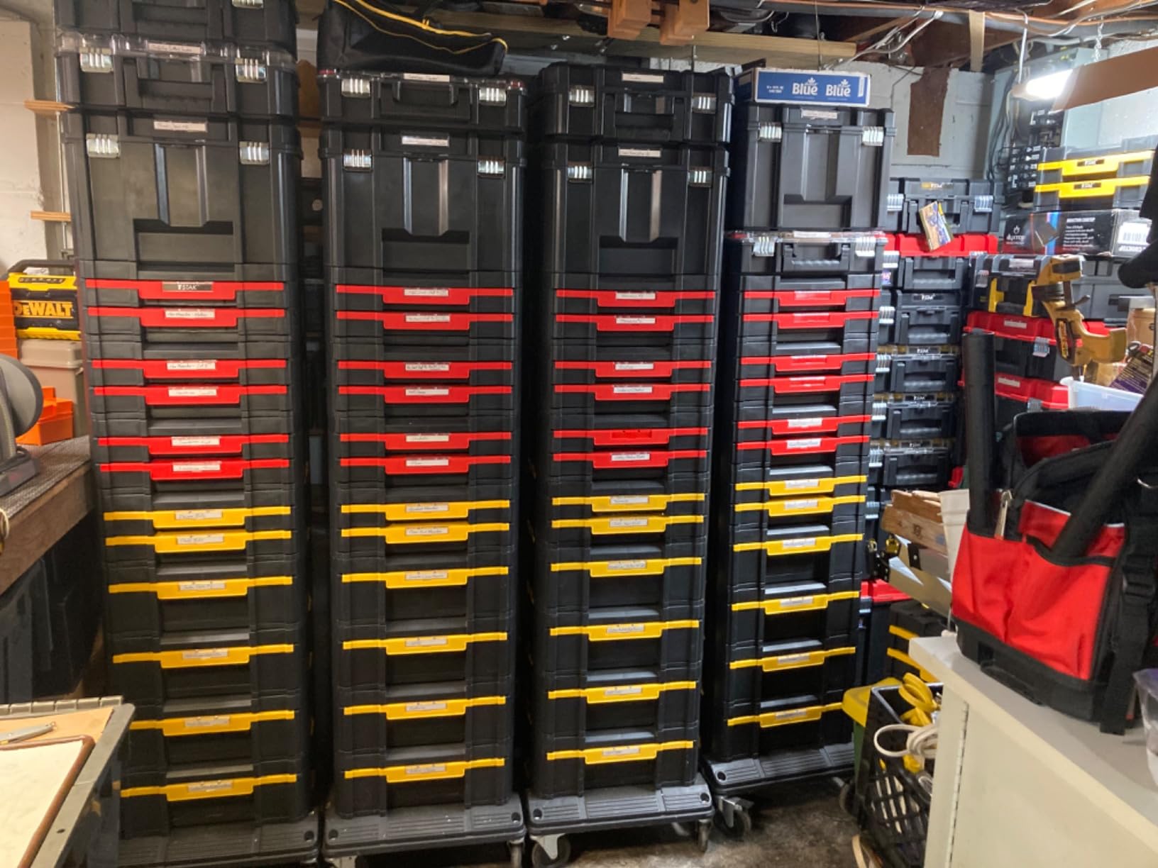 DEWALT Tool Storage Organizer Cart, Use With TSTAK System, Heavy Duty Wheels for Rolling, Organizer for Jobsites (DWST17889) customer photo 2