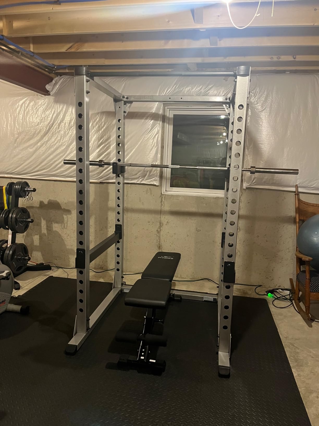 Body-Solid (GPR378 Power Rack - Heavy-Duty Steel Squat Cage with Adjustable Safety Bars and Chin-Up Bar for Home and Light Commercial Gym customer photo 1