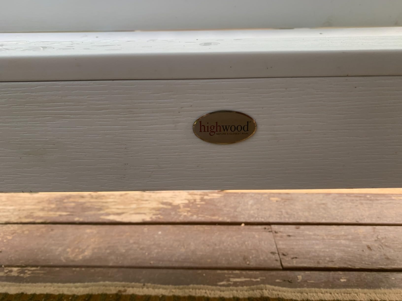 Highwood Lehigh Porch Swing, 4 Feet, White customer photo 2