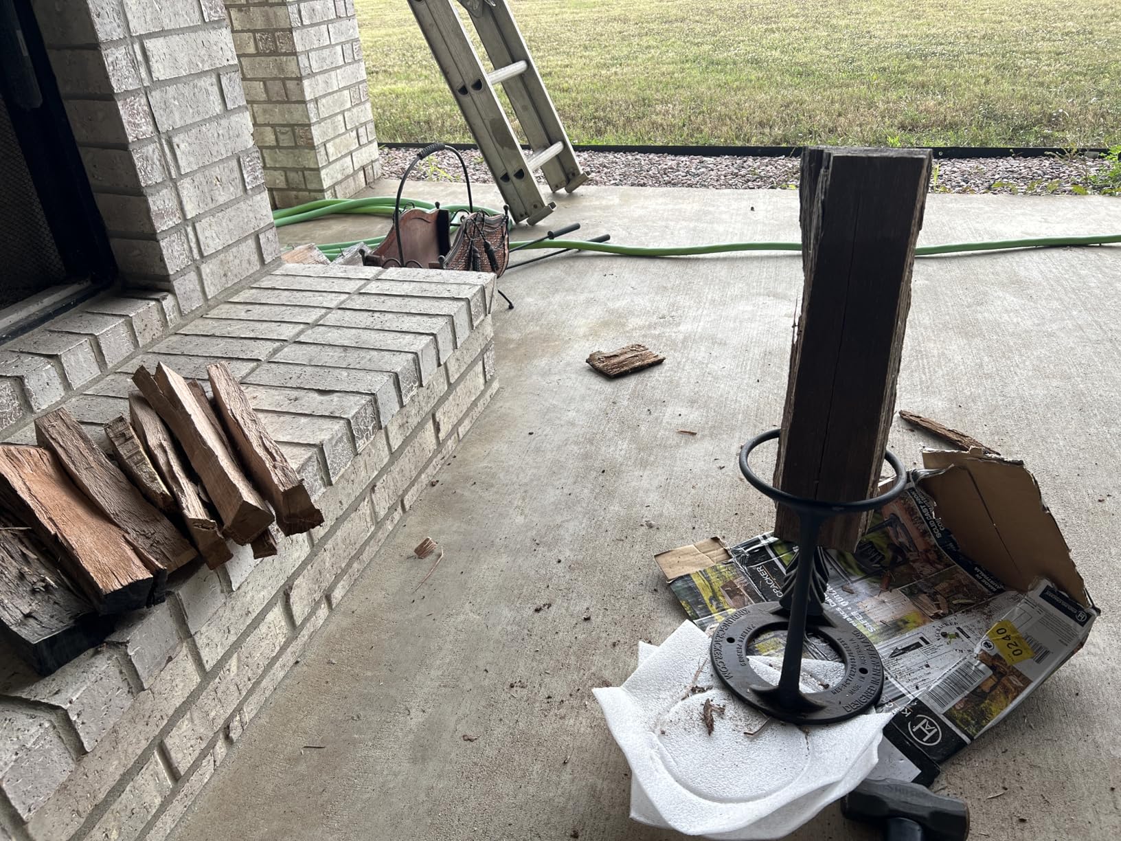 Kindling Cracker Firewood Kindling Splitter - Original Cast Iron Wood Splitting Wedge customer photo 2