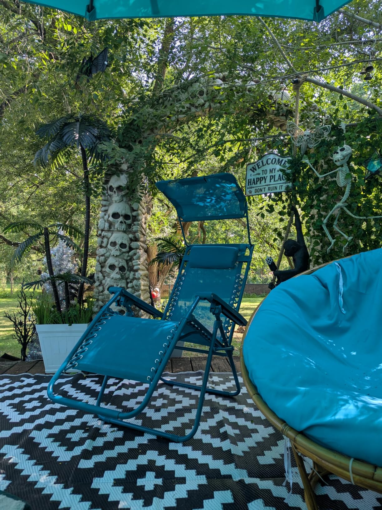 Best Choice Products Folding Zero Gravity Outdoor Recliner Patio Lounge Chair w/Adjustable Canopy Shade, Headrest, Side Accessory Tray, Textilene Mesh - Burgundy customer photo 1