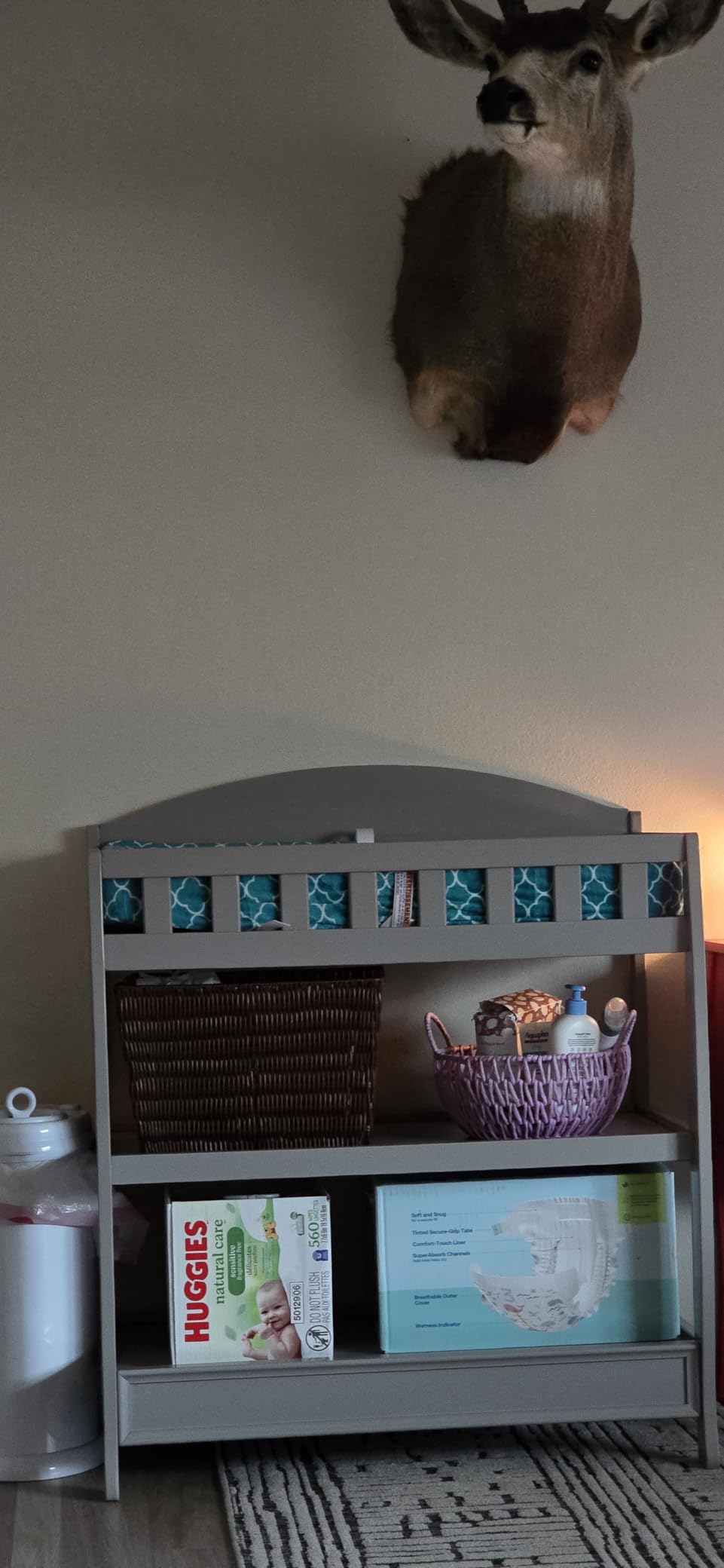 Delta Children Infant Changing Table with Pad, Grey customer photo 2