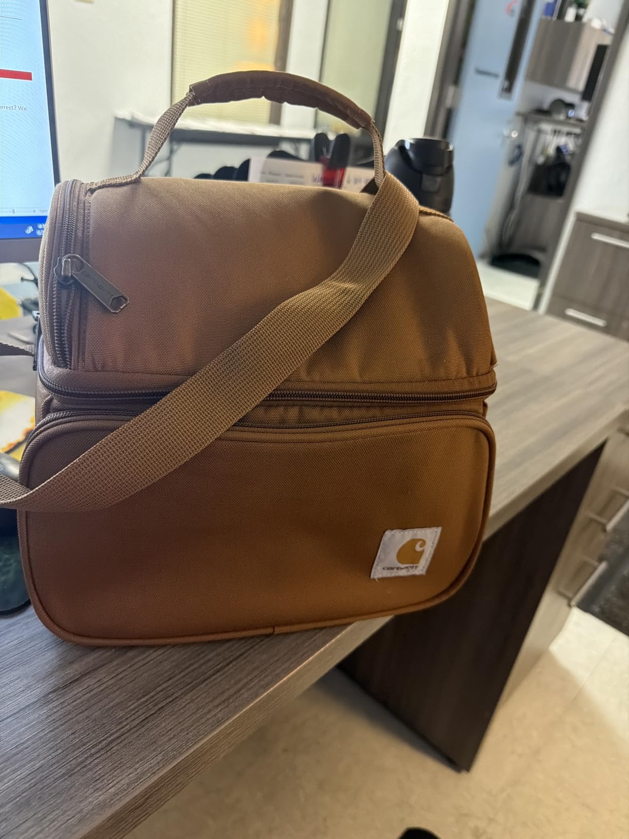 Carhartt Camping Cooler, Worksite Lunch Box, Soft Shell Lunch Bag for Construction Sites, Work and Everyday Use, Black customer photo 2