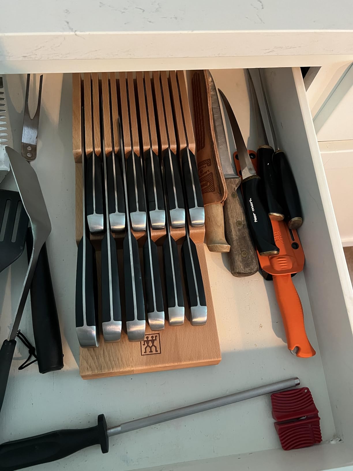 Zwilling 8-Slot In Drawer Knife Block, Beechwood | Holds up to 8 knives customer photo 1