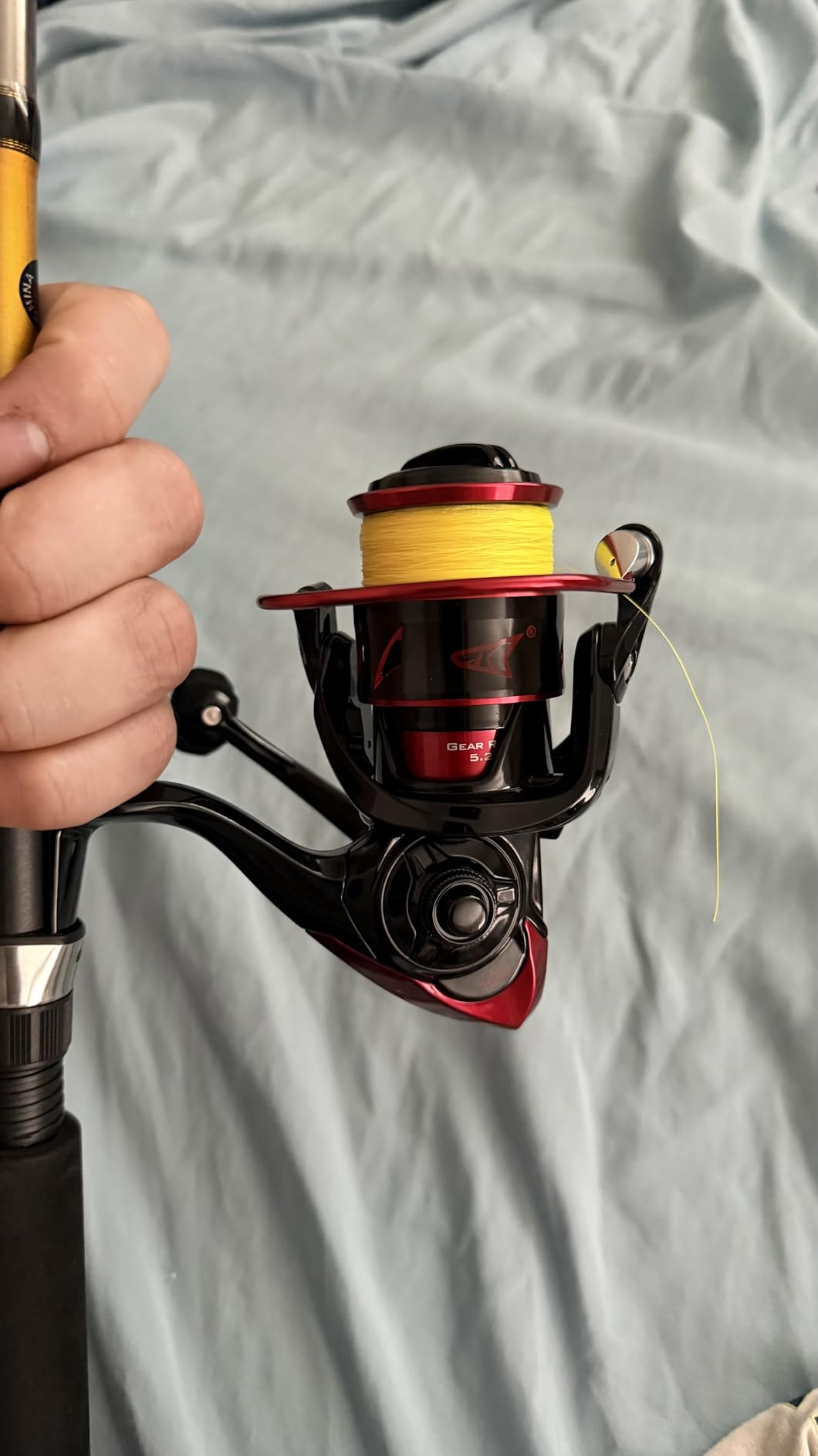 KastKing Sharky Spinning Fishing Reels for Saltwater & Freshwater | Max Drag: 39.5 lb, 10+1 BB, 9.8 oz, Lightweight Nylitech Frame, 5.2:1 & 6.2:1 Gear Ratio, Oversize Shaft, Fishing Gifts customer photo 1
