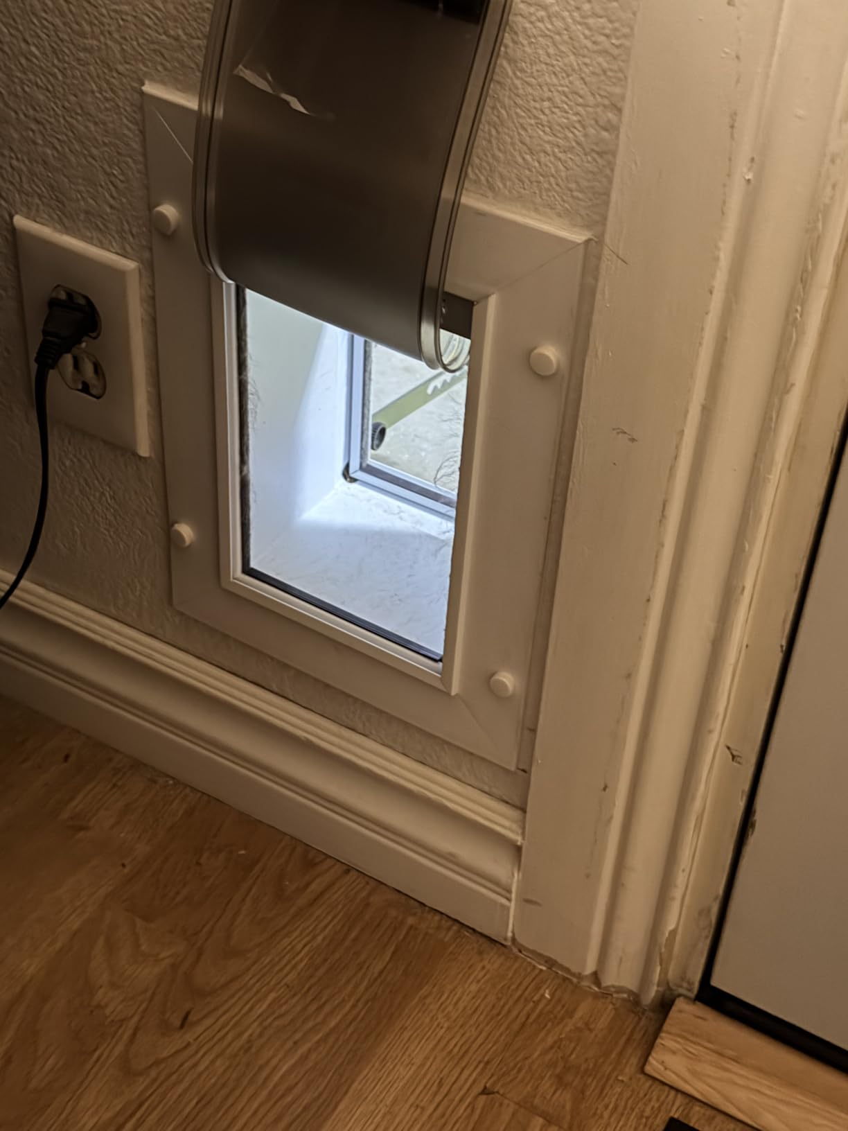 PetSafe Never Rust Wall Entry Pet Door - Telescoping Frame - Insulates Better Than Metal, Energy Efficient - Interior & Exterior, Weatherproof, Easy to Install & Clean - L customer photo 1