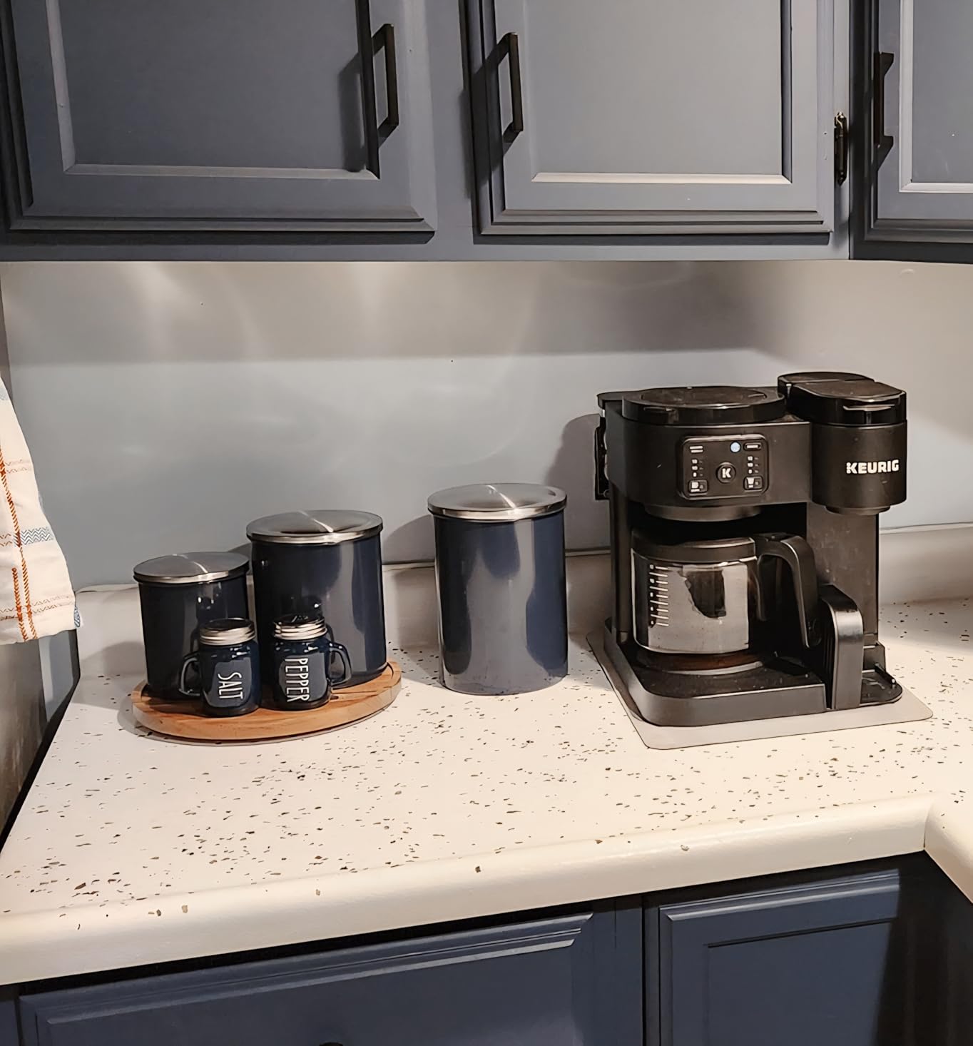 Mixpresso 3-Piece Black Canisters Sets For The Kitchen, Airtight Canister Set With See Through Window, Storage Jars for Coffee Container, Tea Organizer & Sugar Canister, Black Kitchen Canisters customer photo 1