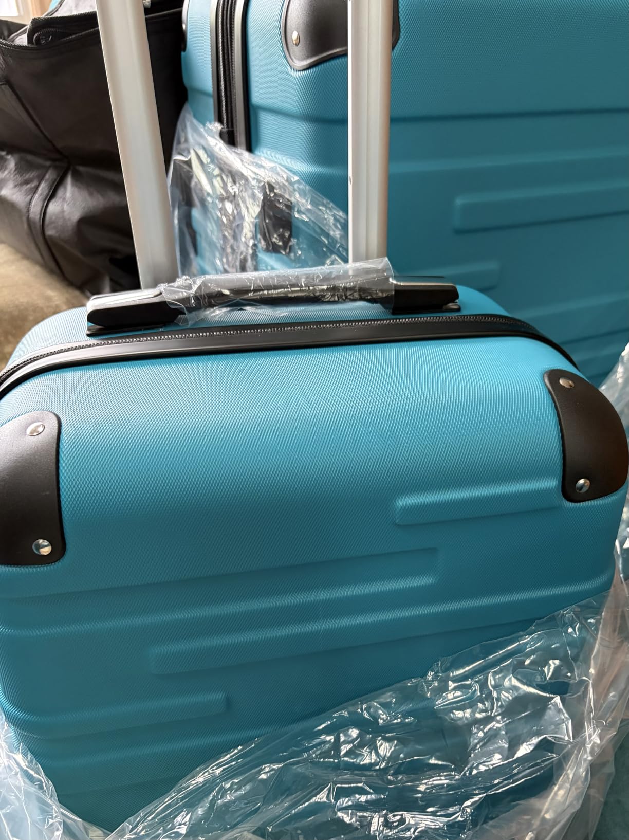 Coolife Hardside Luggage 3 Piece Set with TSA Lock, Spinner Wheels, Telescopic Handle customer photo 2
