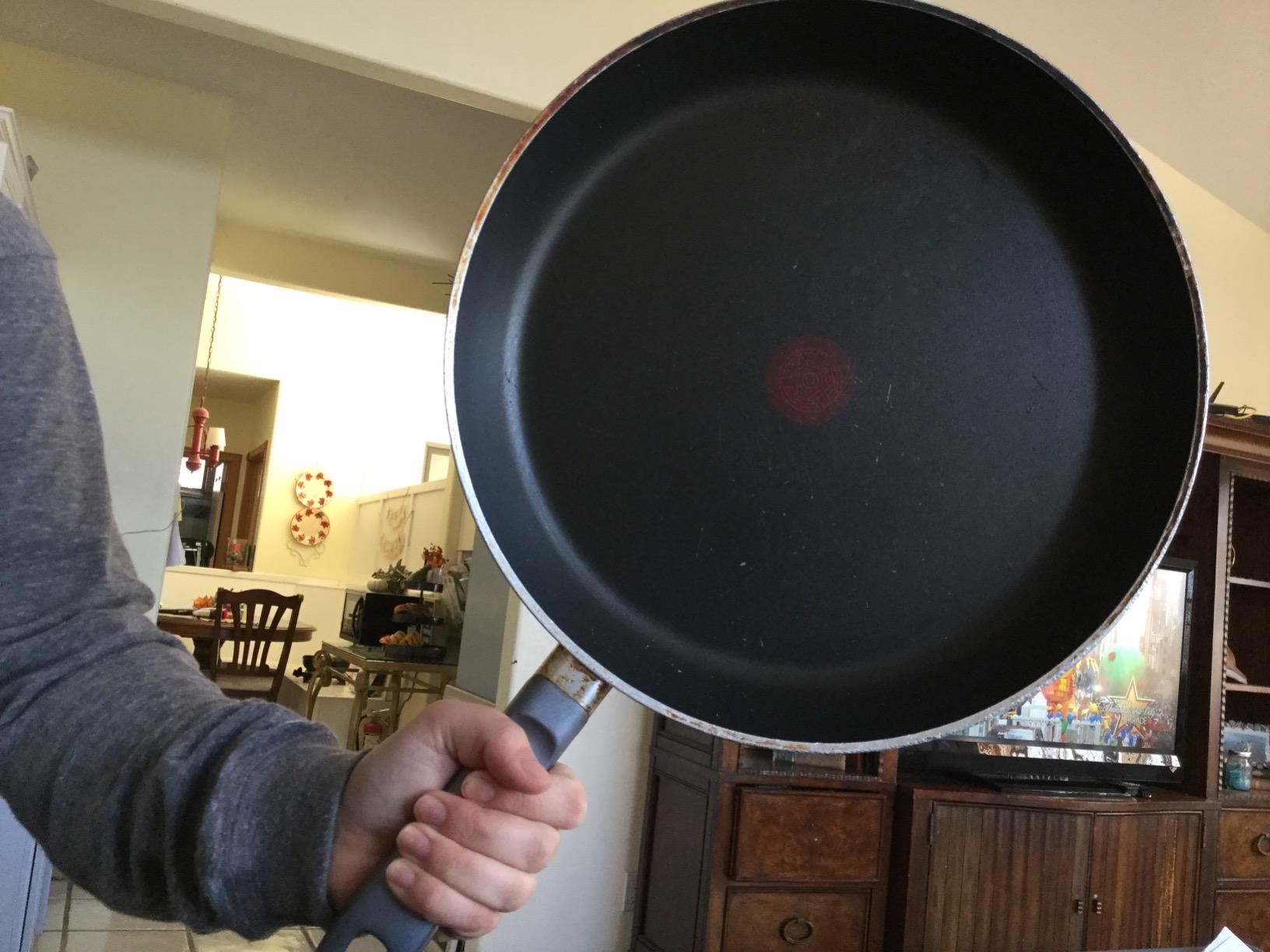 T-Fal Experience Non Stick Fry Pan Set 3 Piece, 8, 10.25, 12 Inch Induction Oven Broiler Safe 400F, Cookware, Kitchen Cooking Set, Pots and Pans, Skillets, Frying Pans, Dining, Dishwasher Safe, Black customer photo 1