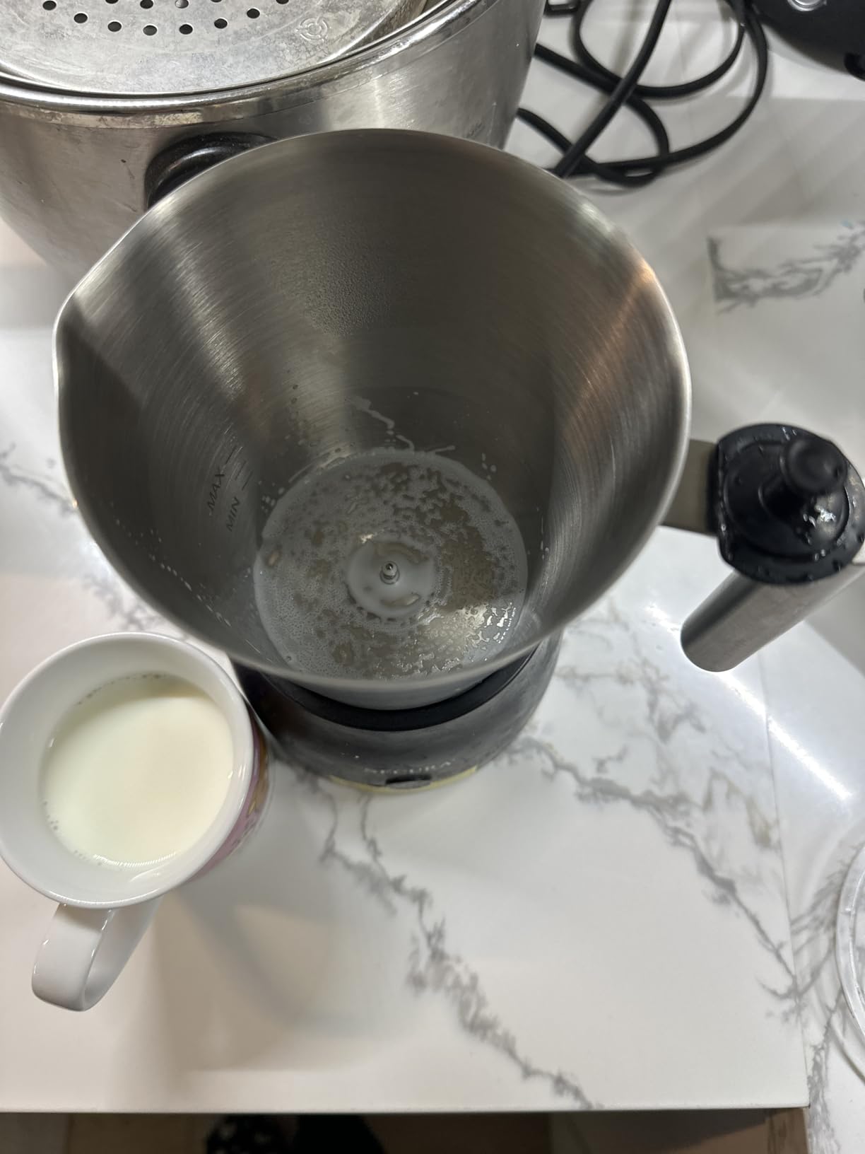 Secura 17oz Electric Milk Frother and Steamer, Stainless Steel Detachable Milk Jug, 4-in-1 Hot & Cold Foam Maker for Latte, Cappuccino customer photo 1