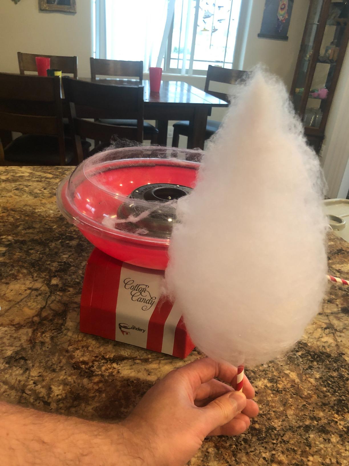 The Candery Cotton Candy Machine and Floss Bundle - Bright, Colorful Style, Sugar Free Candy customer photo 2