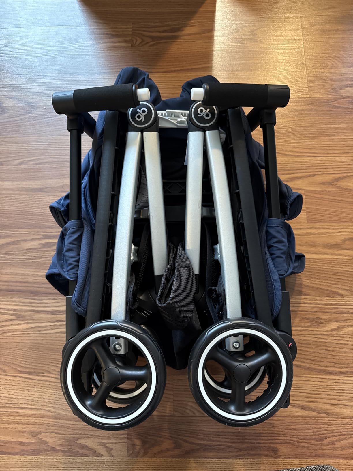 GB Pockit+ All City, Ultra Compact Lightweight Travel Stroller with Front Wheel Suspension, Full Canopy, and Reclining Seat in Night Blue customer photo 1