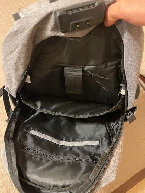 WENIG Anti-Theft Travel Laptop Backpack with USB Charging Port Lock, Water Resistant Slim Work Computer Bag for Men College Bookbags Fits 15.6 Inch Laptop customer photo 2