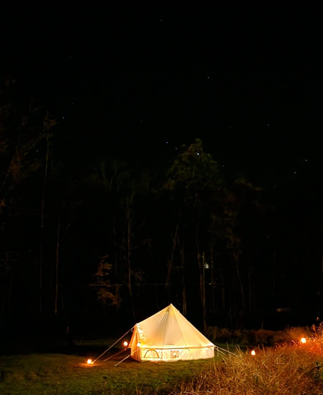 Latourreg Outdoor Glamping Safari Tent Luxury Cotton Canvas 3M/4M/5M/6M Yurt Bell Tent for Family Camping customer photo 2