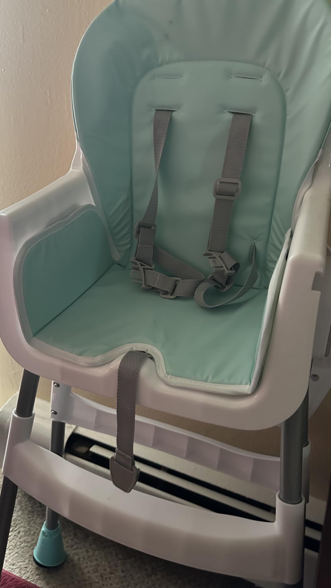 Dream On Me TableTalk 2-in-1 High Chair for Baby & Toddler - Convertible High Chair to Junior Chair, Removable Padded Seat, Dual Dishwasher-Safe Trays, Sturdy Steel Frame, Quick Folding Design - Grey customer photo 1