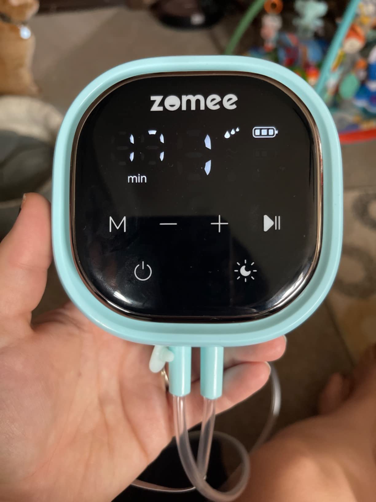 Zomee Z2 Double Electric Breast Pump - Hospital Grade Rechargeable, Portable, Hands Free Wearable Breast Pump customer photo 1