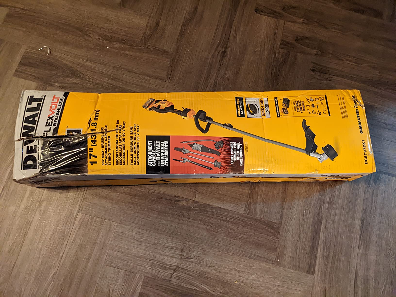 DeWalt DCST972B 60V MAX Cordless String Trimmer, 17 Inch, Attachment Capable (Tool Only) customer photo 1