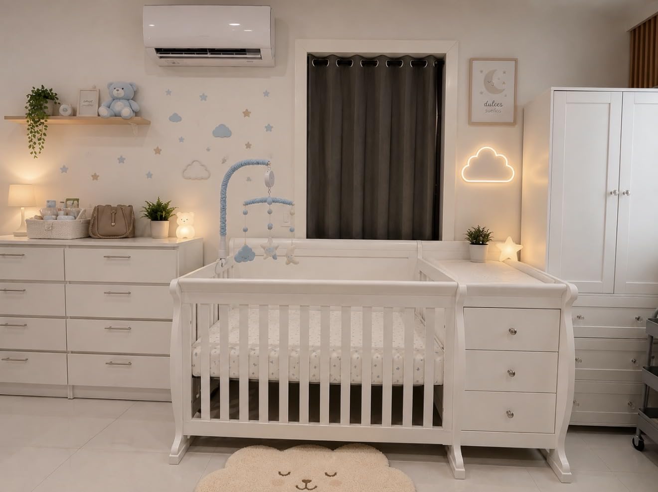 DaVinci Kalani 4-in-1 Convertible Baby Crib & Changing Table Combo - GREENGUARD Gold Certified - Toddler Bed, Daybed, Full-Size Bed Conversion - 4 Adjustable Mattress Heights - White customer photo 1