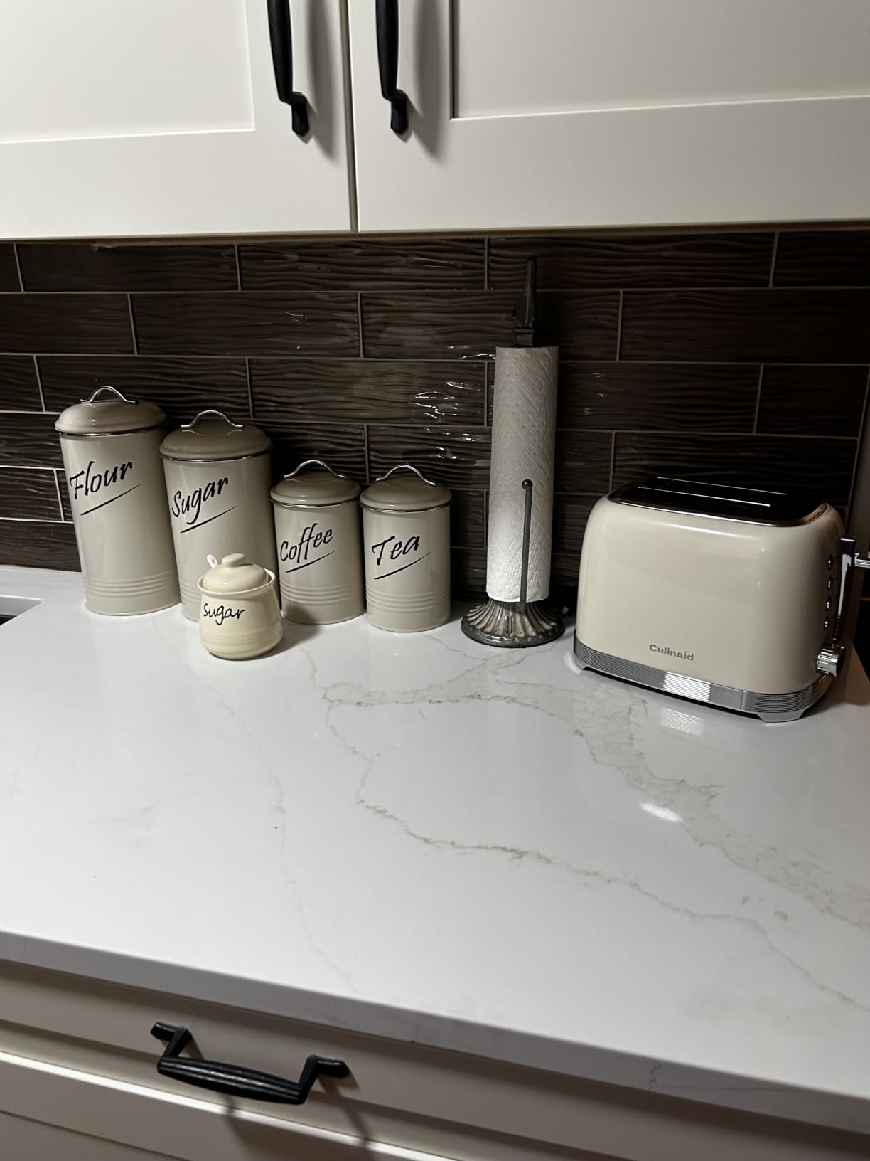 Hillbond Kitchen Canisters Sets for Countertop-Set of 4, Navy Blue | Stainless Steel Kitchen Storage Containers with Airtight Lids, Flour Sugar Coffee Tea Canisters Containers for Counter customer photo 1
