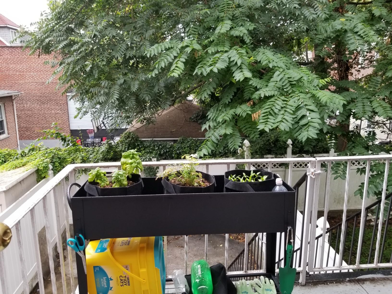 aboxoo Large Planter Raised Beds with Legs Outdoor Metal Planter Box on Wheels Elevated Garden Bed for Vegetables Flower Herb Patio (40