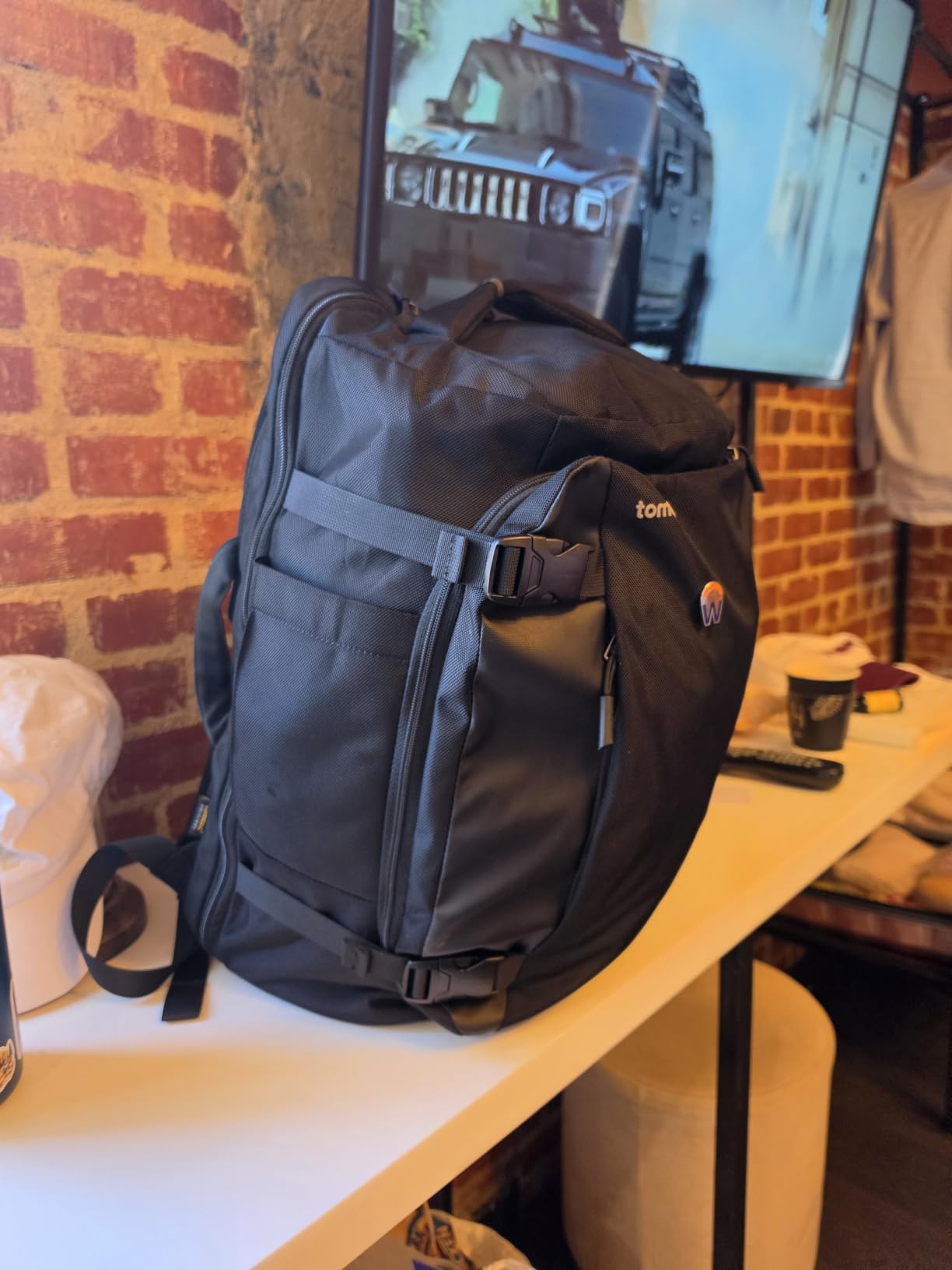 tomtoc Travel Backpack, TSA Carry On/Personal Item Bag Flight Approved | 28/40L Carry on Luggage Backpack for Men Women, PFAS Free, Water-resistant Business Airplanes Rucksack customer photo 1