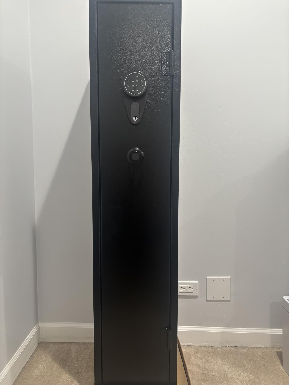 KAER Assembled Gun Safe for Rifles and Pistols with Electronic Lock | Gun Cabinet for 3-5 Shotguns 5 Handguns and Ammo Large Rifle Safe for Home Gun Owner with Removable Shelf Gun Rack LED Light customer photo 1
