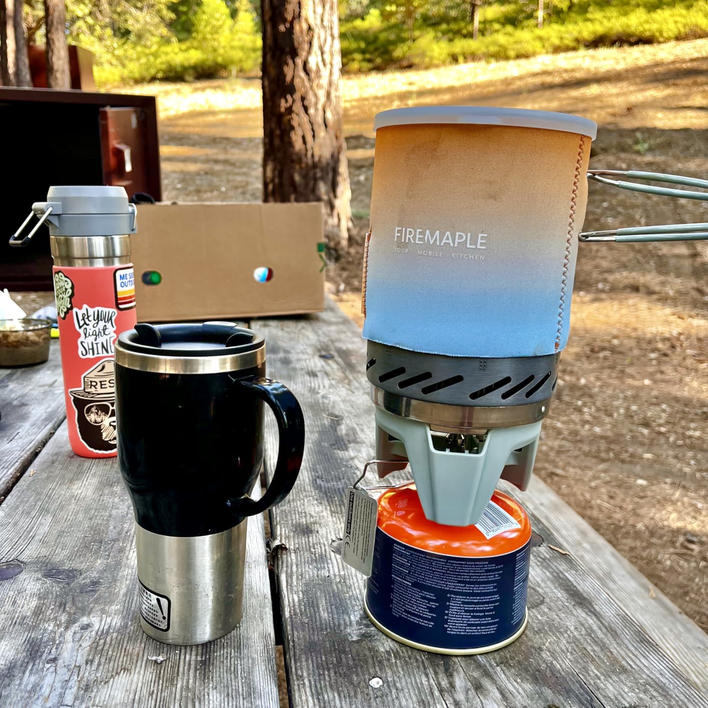 Fire-Maple Fixed Star 1 Backpacking and Camping Stove System, Multi 18oz | 30% Faster Boil with HX Base, Piezo Ignition, Safe & Durable, All-in-One Pot, Compatible with Most Canisters, Portable customer photo 2