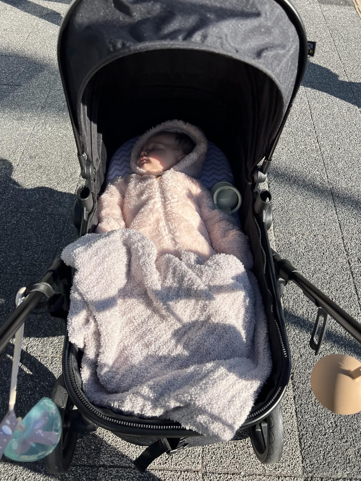 Mompush Wiz 2-in-1 Bassinet Stroller Reversible Seat, One-Hand Fold, Khaki | Newborn to toddler, large wheels with suspension, multi-position recline, UPF 50+ canopy, large basket, cup holder included customer photo 2